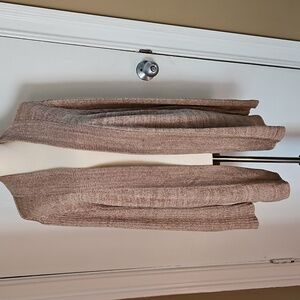 Coldwater Creek Tan  Blend Cardigan Sweater Size Large Open Front